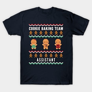 Christmas Cookie Baking Team Assistant Ugly Xmas Sweater T-Shirt